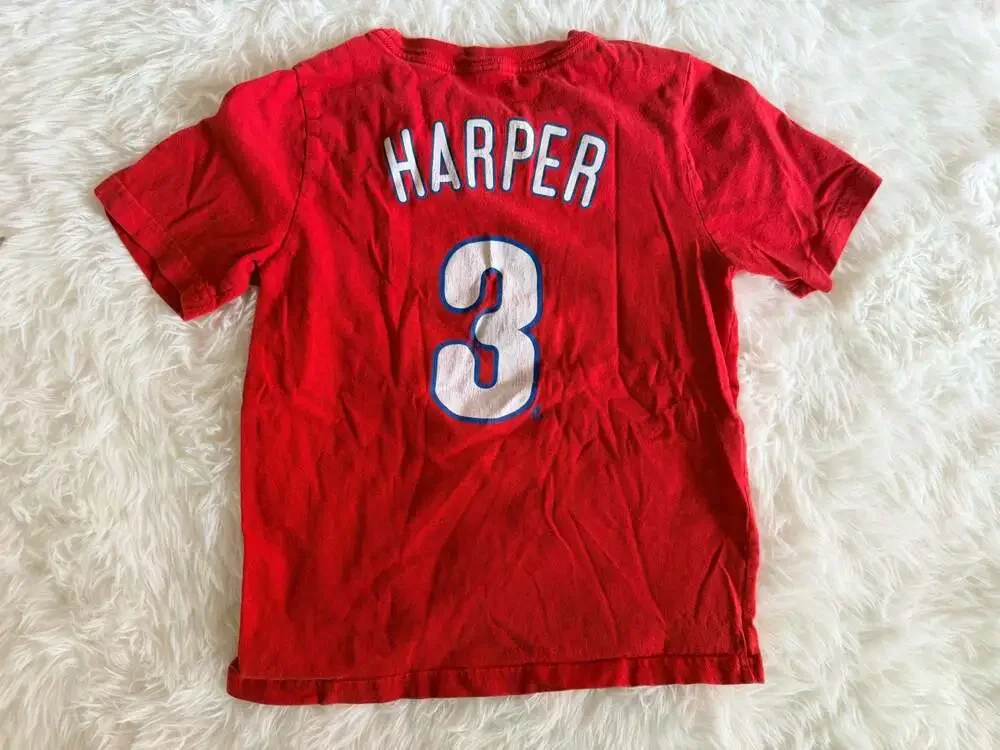 Nike Philadelphia Phillies Bryce Harper #3 MLB Red T-Shirt
